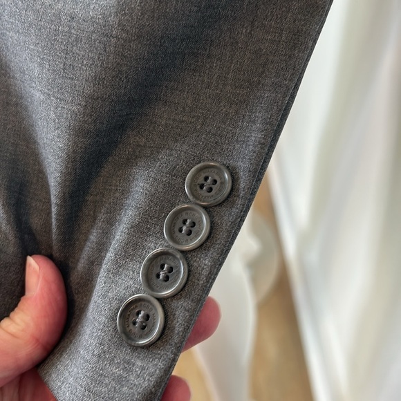 BCBG MAXAZRIA women’s grey double detail blazer size S - Picture 4 of 13